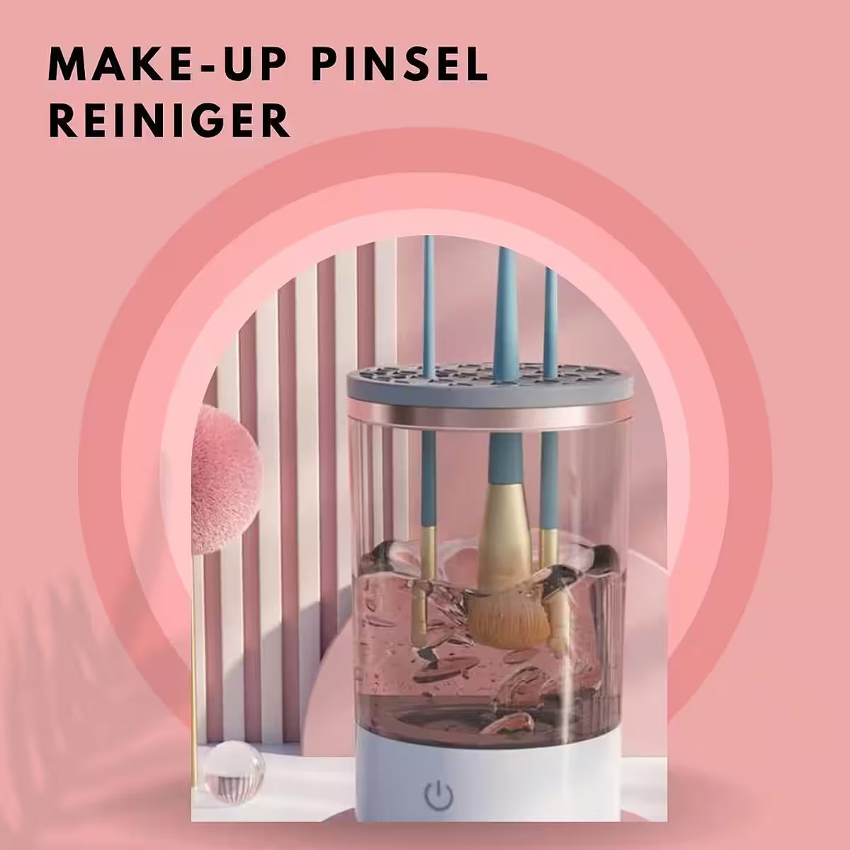 ⭐️AuroraGlow™ Elektrischer Make-up Pinsel Reiniger – Saubere Pinsel in Sekunden