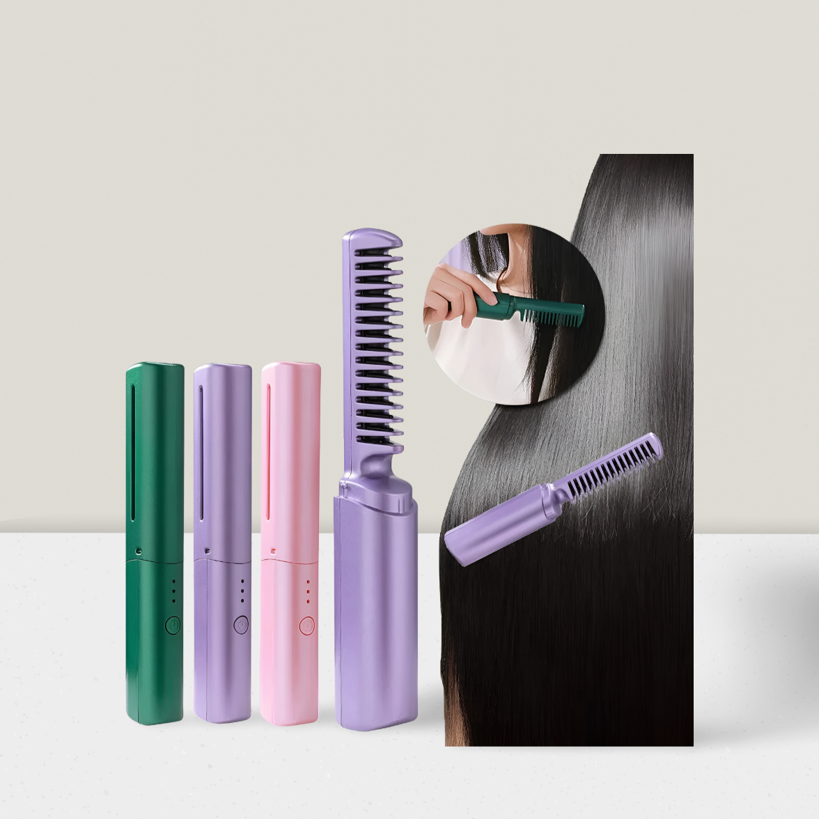 ⭐️Professionelles Drahtloses 2-in-1 Haarstyling Tool – Alles in einem !
